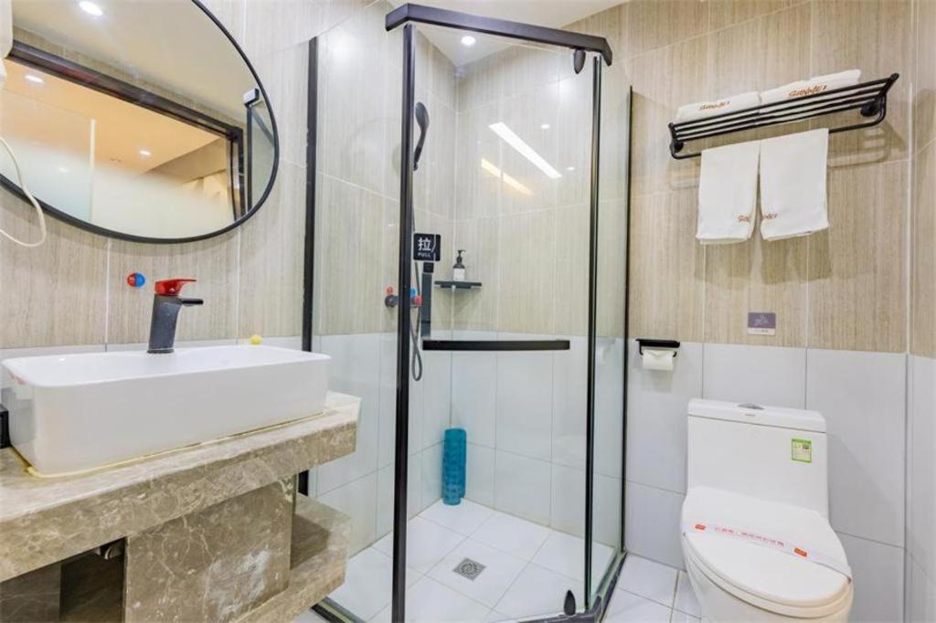 Thank Inn Hotel Hubei Wuhan Caidian Zhong Fa Xincheng Tongji Buitenkant foto