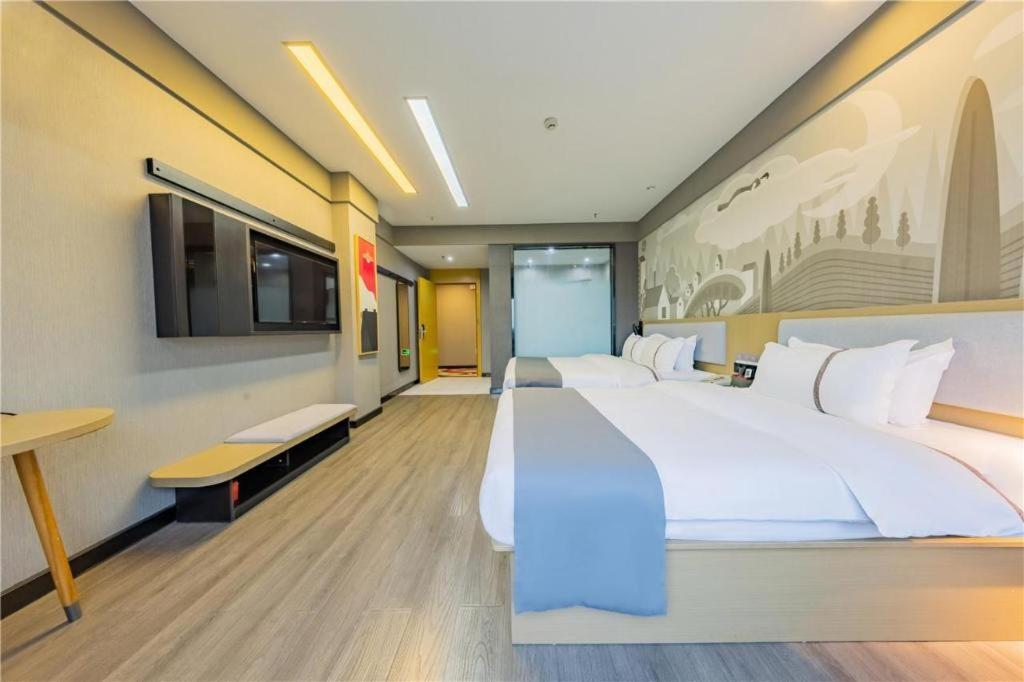 Thank Inn Hotel Hubei Wuhan Caidian Zhong Fa Xincheng Tongji Buitenkant foto